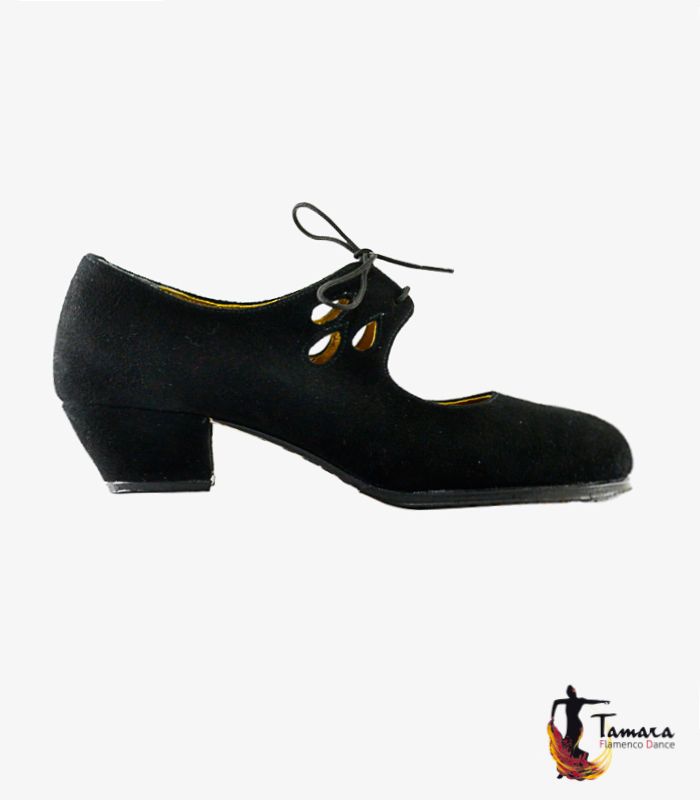 Zapatos de flamenco Jaleo Negro Ante