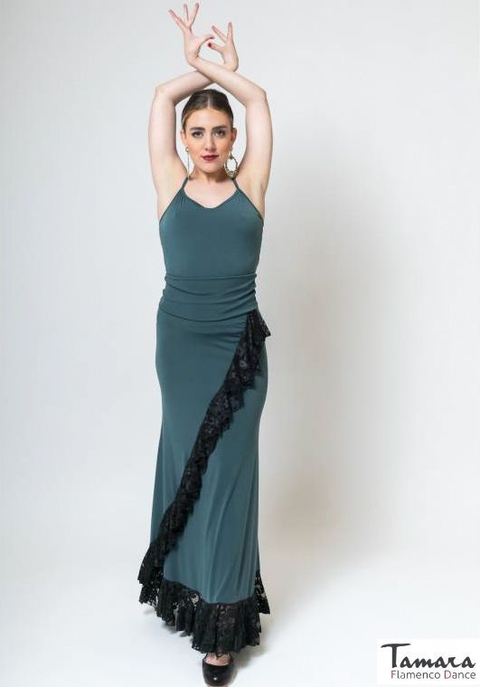 Falda flamenco Tunisia - Punto elástico y Encaje