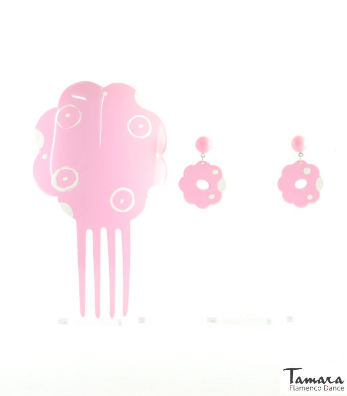 Peina + Pendientes flamencos Pintados a mano - Acetato
