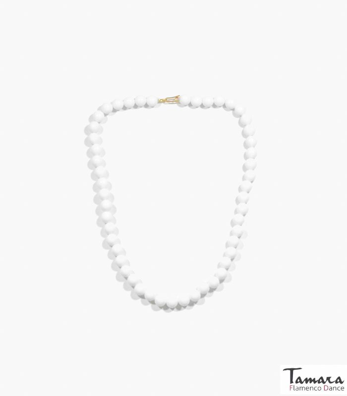 Collar flamenca Infantil (5 a 10 años aprox) Blanco