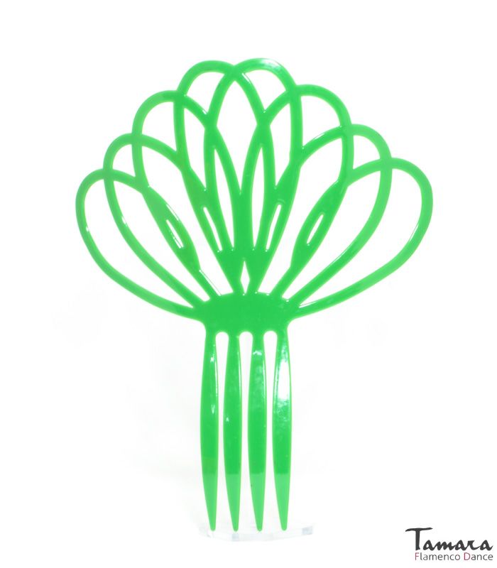 Peineta flamenca Loto - Plástico 20 cm Verde Andalucia