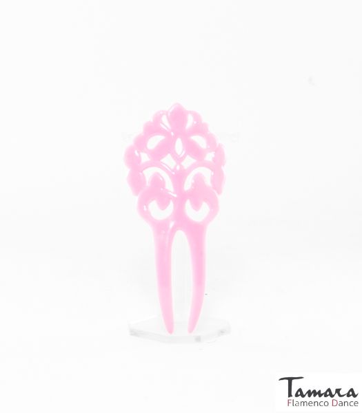 Peinecillo flamenco Reina - Plástico 11 cm Amarillo