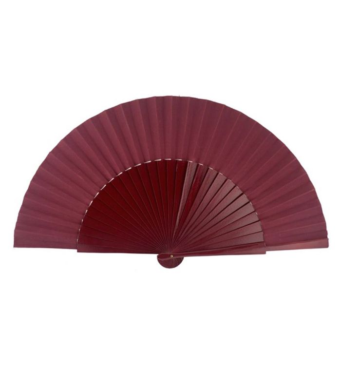 Abanico Medio Pericón (27 cm) Burdeos