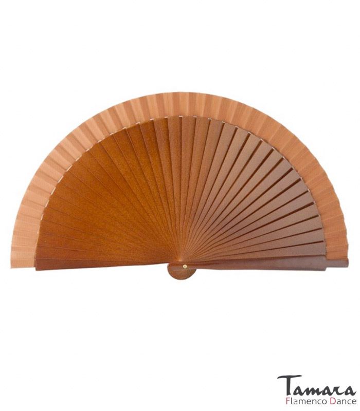 Abanico flamenco pequeño (19 cm) Marron Avellana