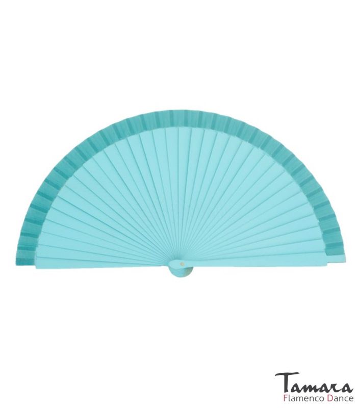 Abanico flamenco pequeño (19 cm) Agua Marina