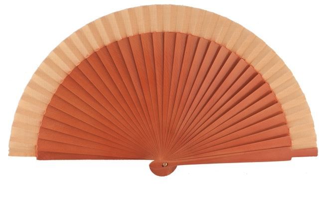 Abanico flamenco (19 cm) - Lunares rojos pintado a mano