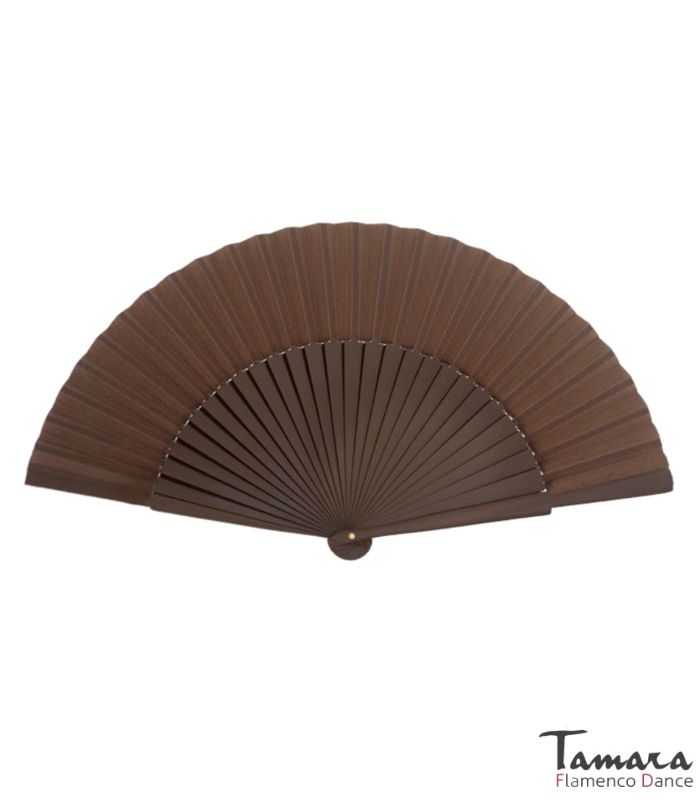 Abanico Medio Pericón (27 cm) Marron
