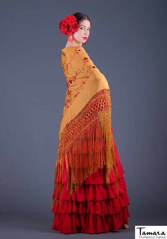 Manton Roma - Bordado Rojo