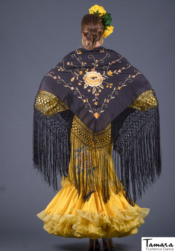 Manton Roma - Bordado Oro y marfil