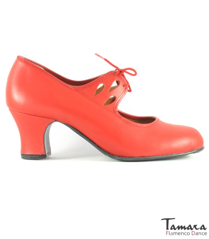Zapatos de flamenco Semiprofesional Superior TAMARA - Piel Calado