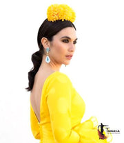 Pendiente Flamenca Premium - Catalina 8.5 cm Rojo