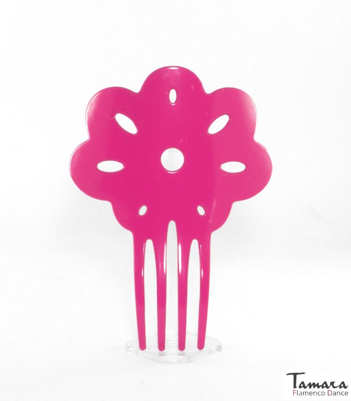 Peineta flamenca Clavelito - Plástico 14 cm Bouganvilla Cardenal Claro