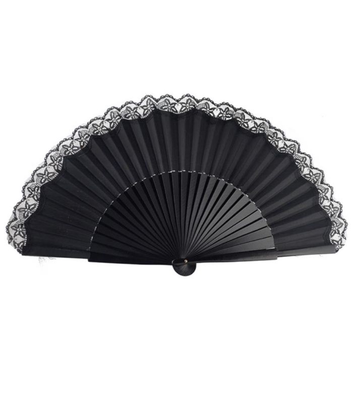 Abanico Medio Pericón (27cm) - Encaje