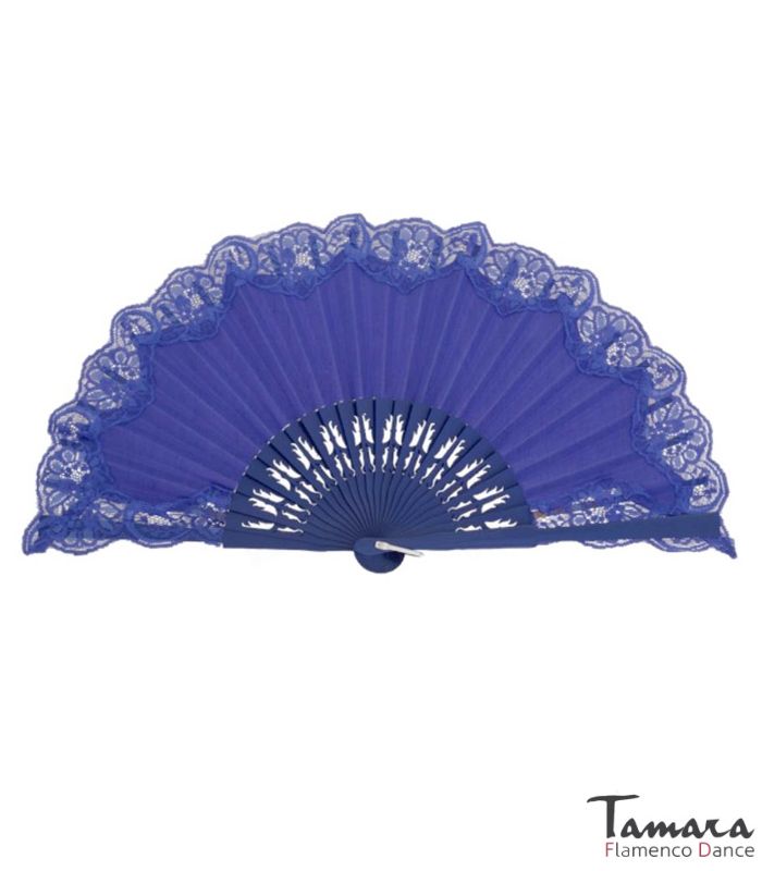 Abanico Pericón (23cm) - Encaje Morado