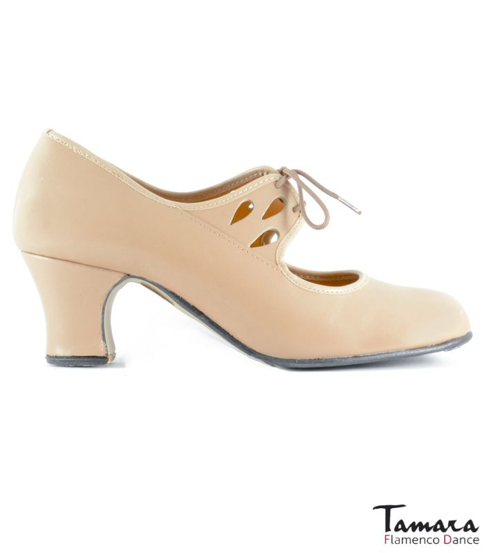Zapatos de flamenco Semiprofesional Superior TAMARA - Piel Calado