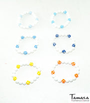 Pulsera flamenca bolas con lunares infantil