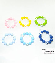 Pulsera flamenca bolas lunares infantil