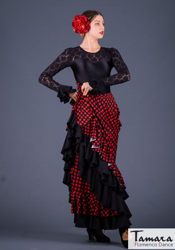 Falda flamenco Alborea lunares - Punto