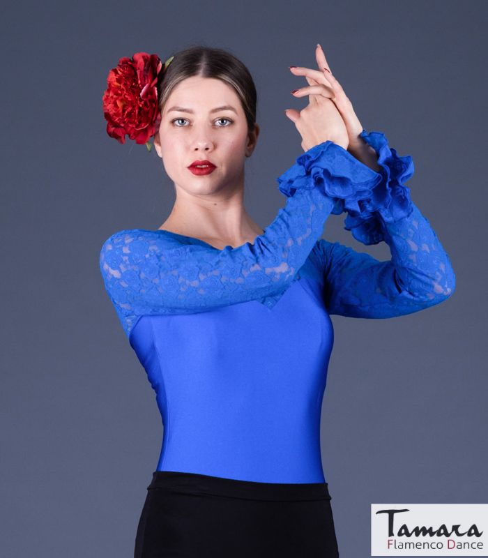 Body Desplante con volantes Añil (Indigo)