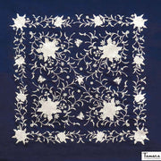 Manton de Manila Primaveral - Bordado Marfil