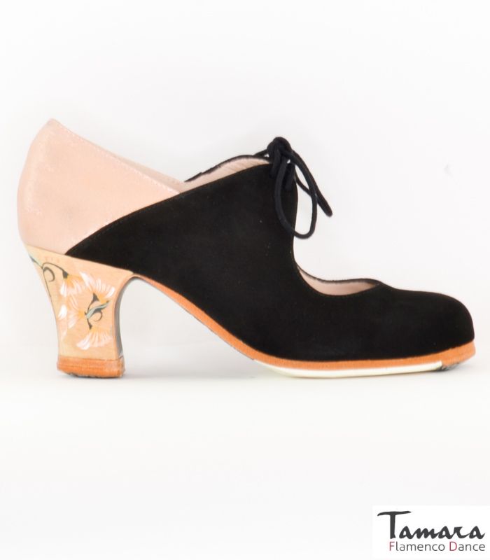 Zapatos de flamenco Arty Carrete 6cm Claveles