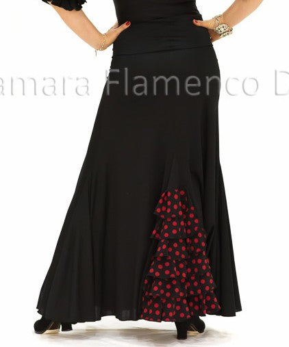 Falda flamenco Almería con lunares niña - Viscosa (falda-vestido)