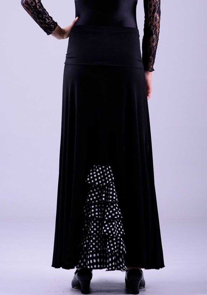 Falda flamenco Almería con lunares niña - Viscosa (falda-vestido)