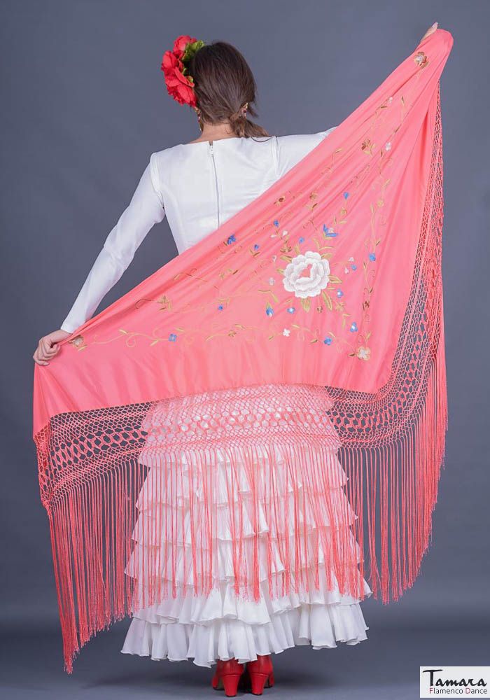 Manton Roma - Bordado tonos tierra