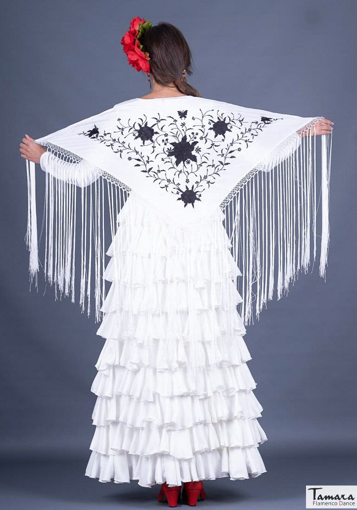 Mantoncillo Florencia - Bordado Negro