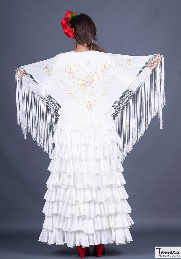 Mantoncillo Florencia - Bordado Tierra y oro