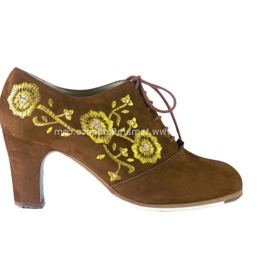 Zapatos de flamenco Ingles Bordado