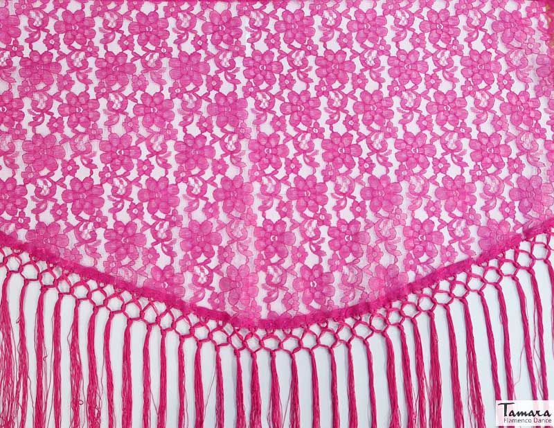 Mantoncillo Mujer - Encaje Fuxia