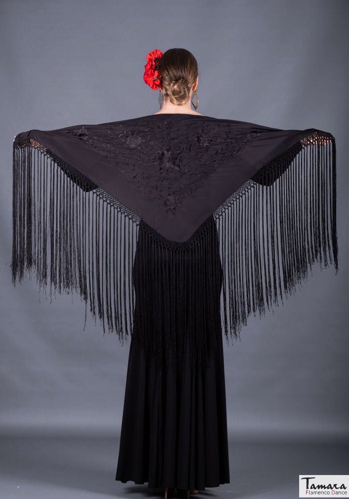 Mantoncillo Florencia - Bordado Negro Negro