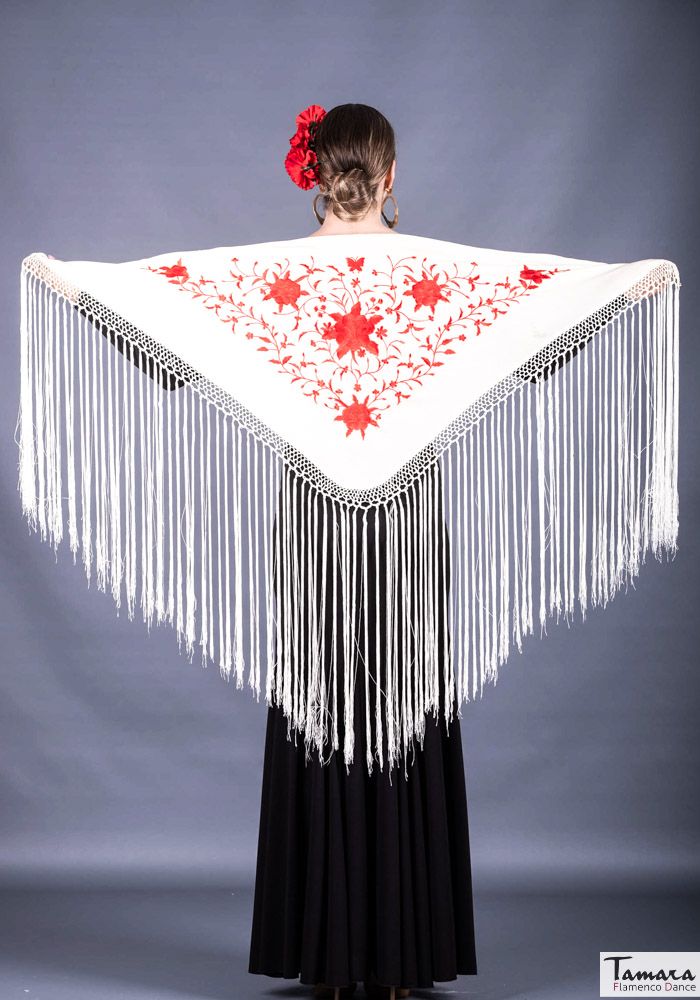 Mantoncillo Florencia - Bordado Rojo