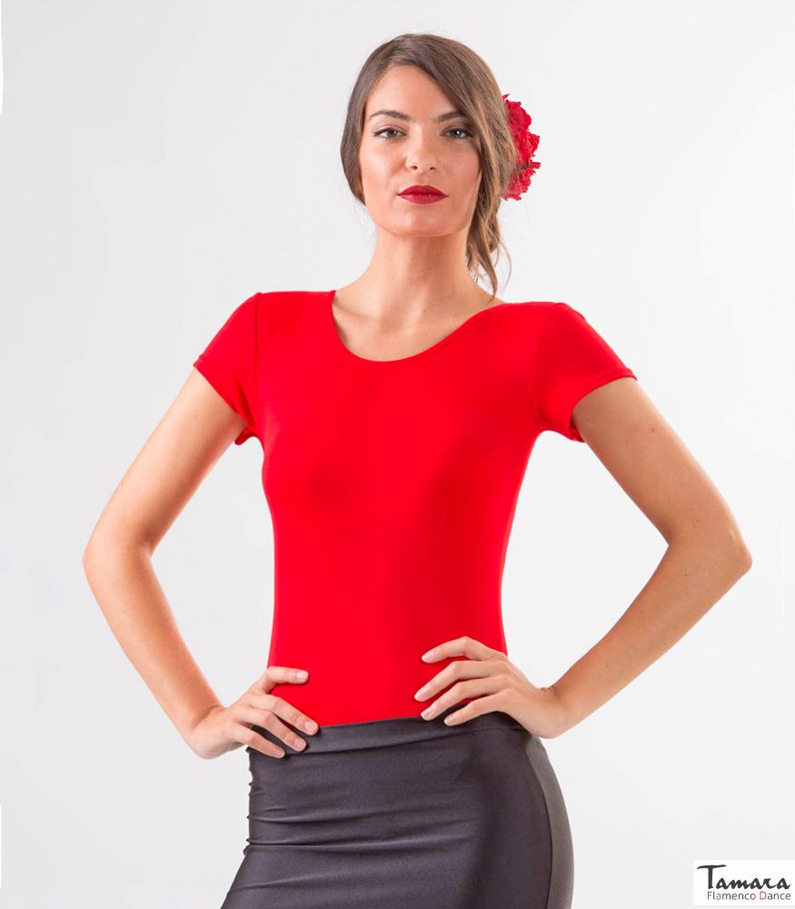 Body Tamara (m. corta) - Poliamida Rojo