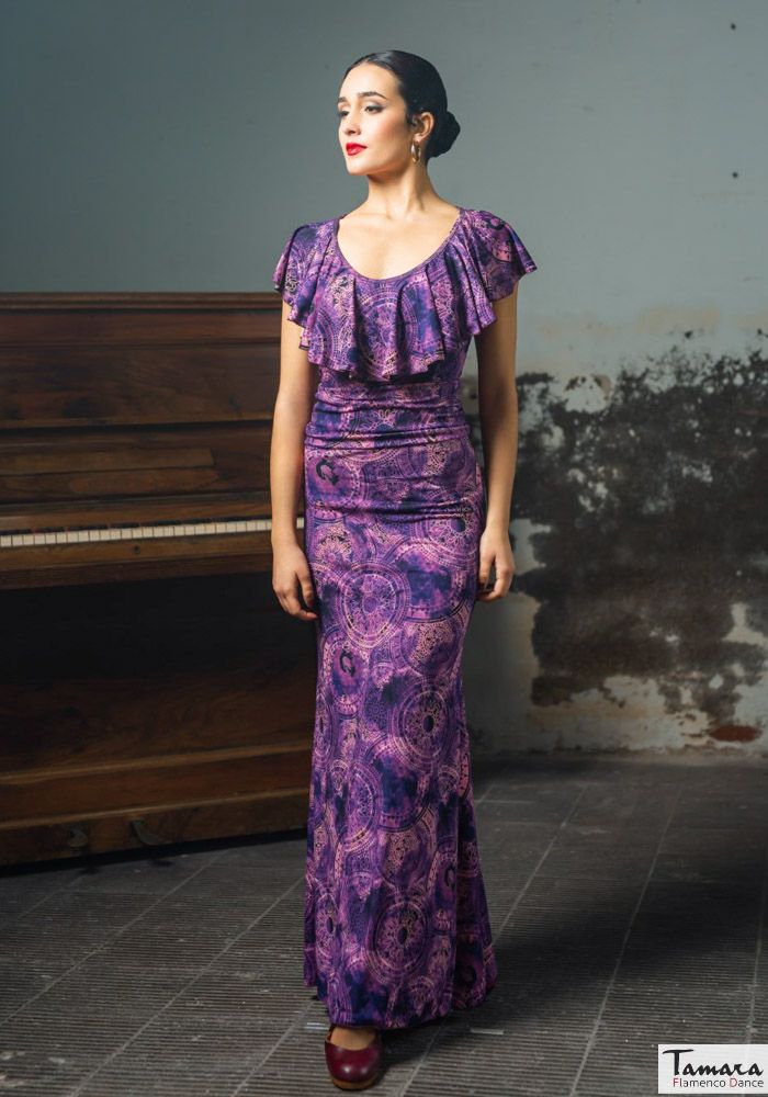 Falda flamenco Nogales Estampada - Punto elástico