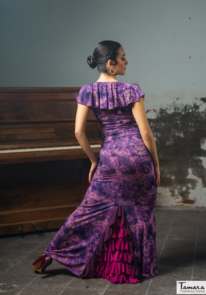 Falda flamenco Nogales Estampada - Punto elástico