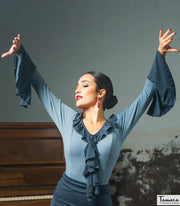 Camiseta Angol - Punto elástico Negro