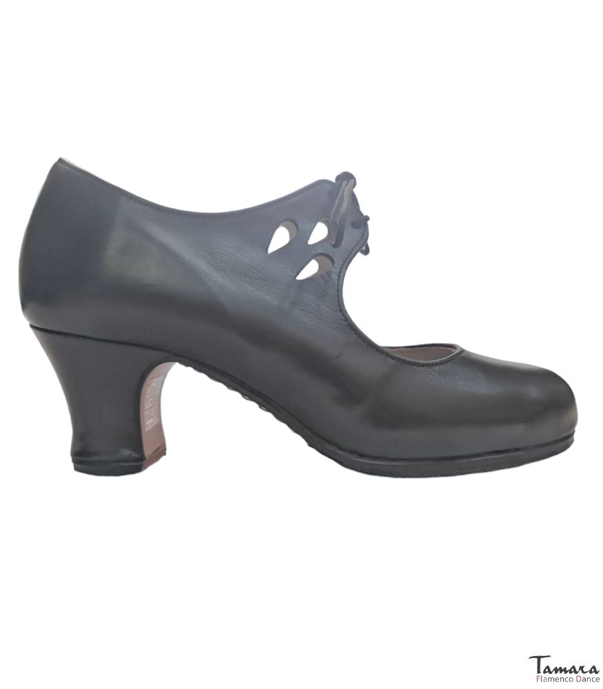 Zapatos de flamenco Jaleo Negro Piel