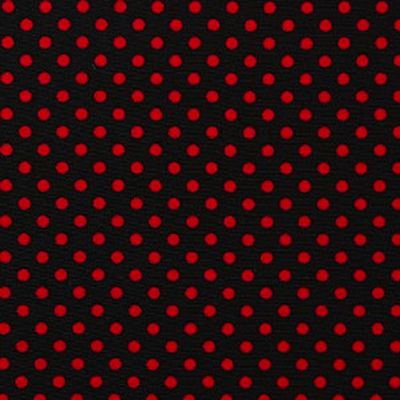 Camiseta Tarifa Lunares - Viscosa y crep Negro lunares rojos