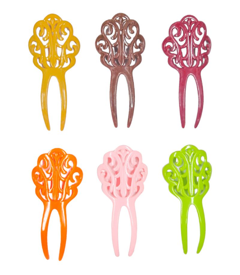 Peinecillo flamenca Diseño 5 - Plastico 11.5x5.5 cm