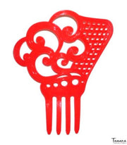 Peina flamenca Diseño 1 - Plastico 20.5x20 cm Turquesa