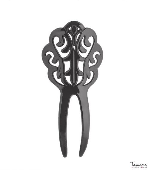 Peinecillo flamenca Diseño 5 - Plastico 11.5x5.5 cm