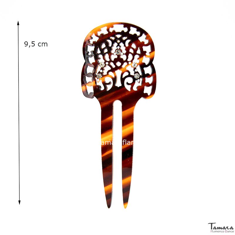Peinecillo 40 - Nácar con piedras Nacar Clasico