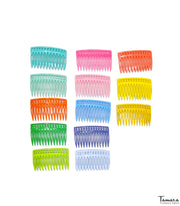 Peinecillo flamenca Diseño 31 - Plastico 5.5 x 3.5 cm Amarillo