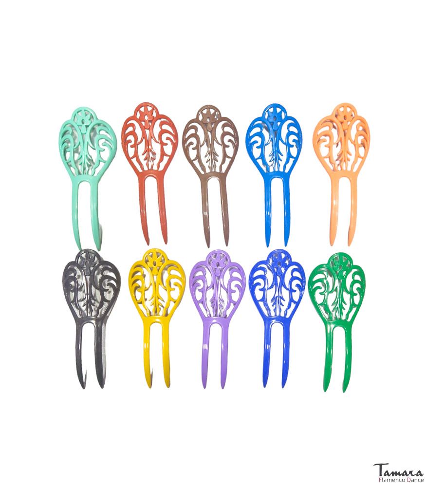 Peinecillo flamenca Diseño 33 - Pasta 12 x 5.5 cm