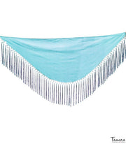 Mantoncillo Plumeti Mujer - Turquesa