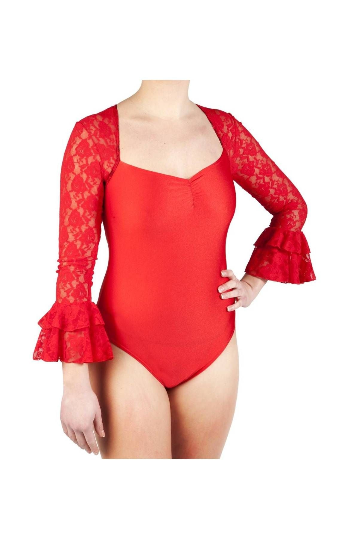 Body flamenco Romance Niña - Lycra Negro
