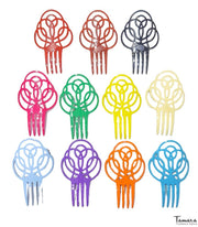 Peineta flamenca Lunaria - Plástico 14x10 cm