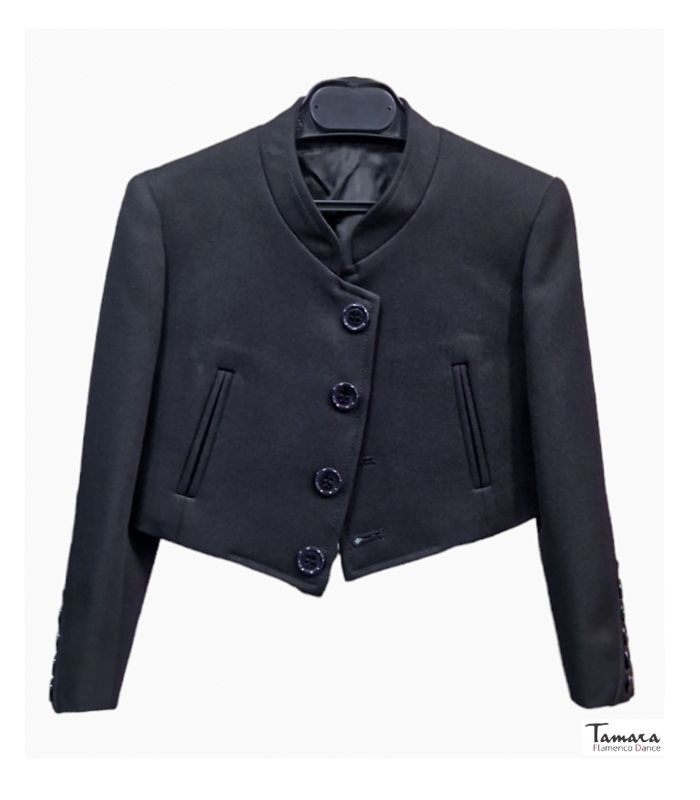 Chaqueta Campera/Venenciador/Bailaor flamenco infantil Negro